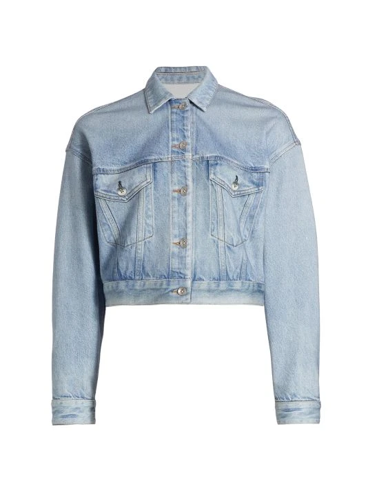 Rag & Bone Miramar Cropped Trucker Denim Jacket 1 Rag & Bone Miramar Cropped Trucker Denim Jacket