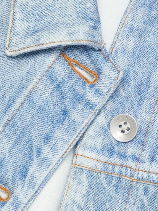 Rag & Bone Miramar Cropped Trucker Denim Jacket 7 Rag & Bone Miramar Cropped Trucker Denim Jacket - Image 7