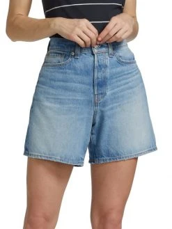 Rag & Bone Maya High-Rise 6-Inch A-Line Denim Shorts -rag & bone Sales Store unnamed file 2167