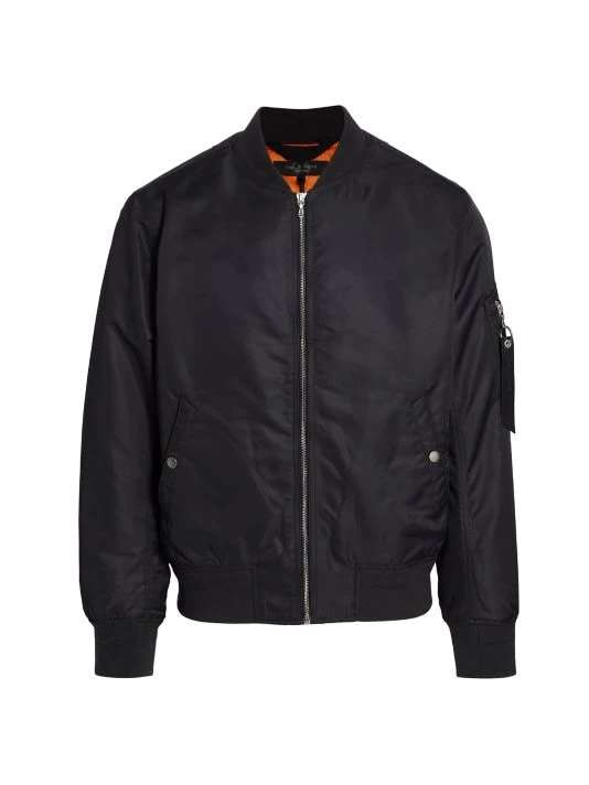 Rag & Bone Manston Oversized Bomber Jacket For Men Black 4 Rag & Bone Manston Oversized Bomber Jacket For Men Black - Image 4
