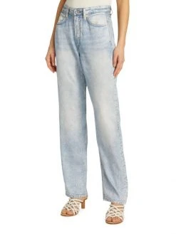 Rag & Bone Alex Liquid High-Rise Straight-Leg Printed Jeans -rag & bone Sales Store unnamed file 2262