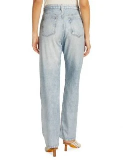 Rag & Bone Alex Liquid High-Rise Straight-Leg Printed Jeans -rag & bone Sales Store unnamed file 2264