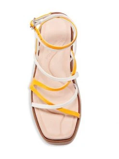 Rag & Bone Logan Strappy Leather Flatform Sandals Saffron -rag & bone Sales Store unnamed file 2285