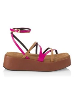 Rag & Bone Logan Strappy Leather Flatform Sandals Saffron -rag & bone Sales Store unnamed file 2288