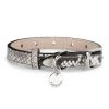 Rag & Bone Baby Boyfriend Snake-Embossed Leather Dog Collar Russet