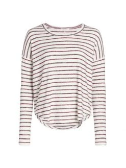 Rag & Bone Striped Long Sleeve Top Navy White -rag & bone Sales Store unnamed file 2300
