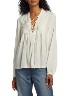 Rag & Bone Sachi Lace-Up Top -rag & bone Sales Store unnamed file 2342