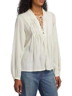 Rag & Bone Sachi Lace-Up Top -rag & bone Sales Store unnamed file 2343
