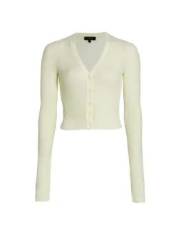 Rag & Bone Soleil Stretch Ribbed Cardigan White -rag & bone Sales Store unnamed file 2361