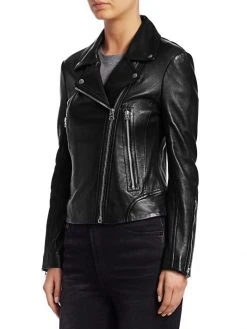 Rag & Bone Mack Leather Moto Jacket Black -rag & bone Sales Store unnamed file 24