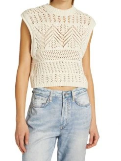 Rag & Bone Renee Crocheted Cap-Sleeve Top -rag & bone Sales Store unnamed file 2410
