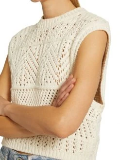 Rag & Bone Renee Crocheted Cap-Sleeve Top -rag & bone Sales Store unnamed file 2413