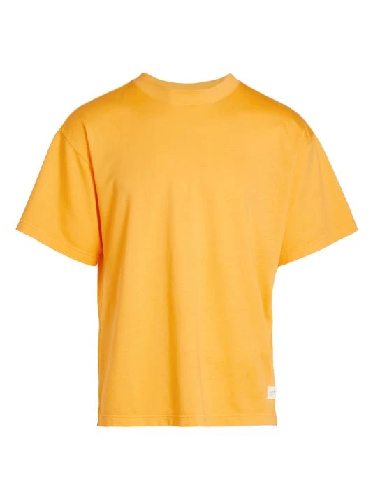 Rag & Bone Loopback Boxy T-Shirt For Men Saffron 3 Rag & Bone Loopback Boxy T-Shirt For Men Saffron - Image 3