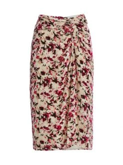 Rag & Bone Amber Burnout Midi Skirt