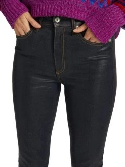 Rag & Bone Nina High-Rise Coated Stretch Skinny Jeans -rag & bone Sales Store unnamed file 2496