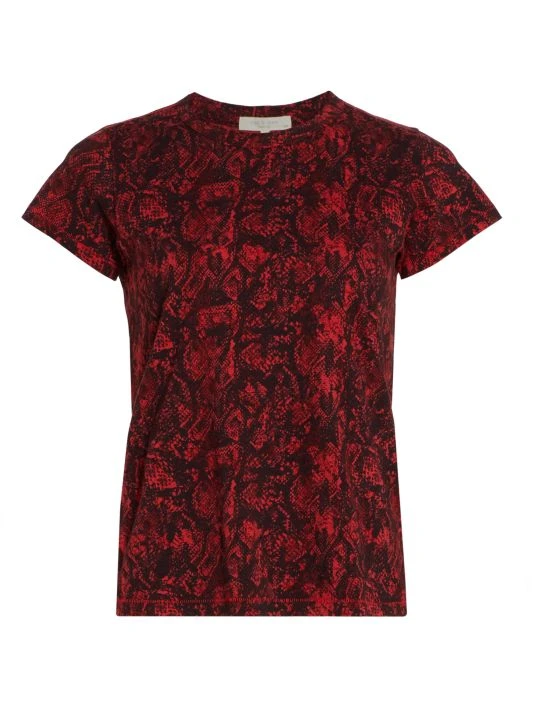 Rag & Bone Snake Print Crewneck T-Shirt Wet Iron 4 Rag & Bone Snake Print Crewneck T-Shirt Wet Iron - Image 4
