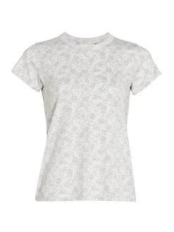 Rag & Bone Julie Floral Organic Cotton Tee White Multi -rag & bone Sales Store unnamed file 2544