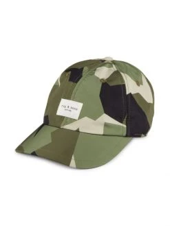 Rag & Bone Addison Printed Baseball Cap Green Camo