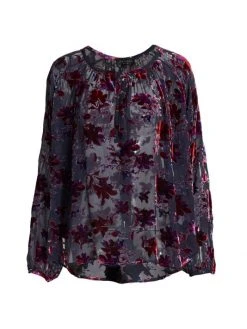 Rag & Bone Yuni Burnout Blouse