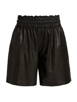 Rag & Bone Callie Leather Shorts