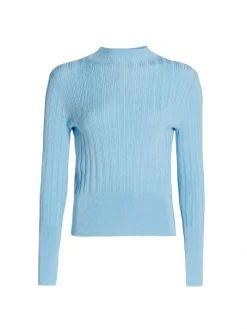 Rag & Bone Dawson Mock Turtleneck Sweater Rust