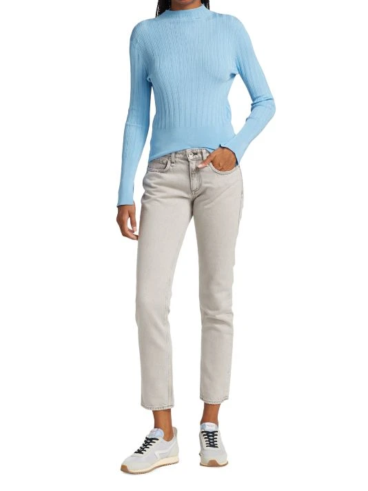 Rag & Bone Dawson Mock Turtleneck Sweater Rust 2 Rag & Bone Dawson Mock Turtleneck Sweater Rust - Image 2