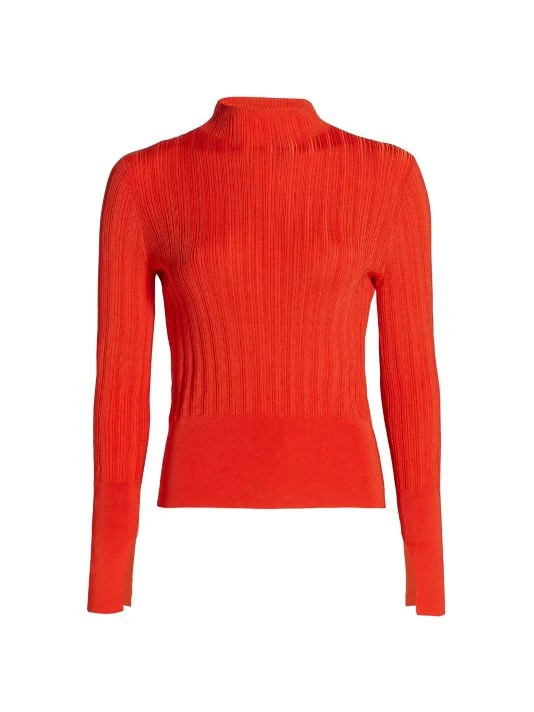 Rag & Bone Dawson Mock Turtleneck Sweater Rust 4 Rag & Bone Dawson Mock Turtleneck Sweater Rust - Image 4