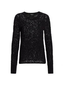 Rag & Bone Perry Long Sleeve Lace T-Shirt Ivory -rag & bone Sales Store unnamed file 2632