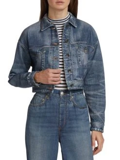 Rag & Bone Miramar Cropped Denim Jacket -rag & bone Sales Store unnamed file 2640