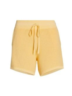 Rag & Bone Demi Ribbed Cotton Shorts