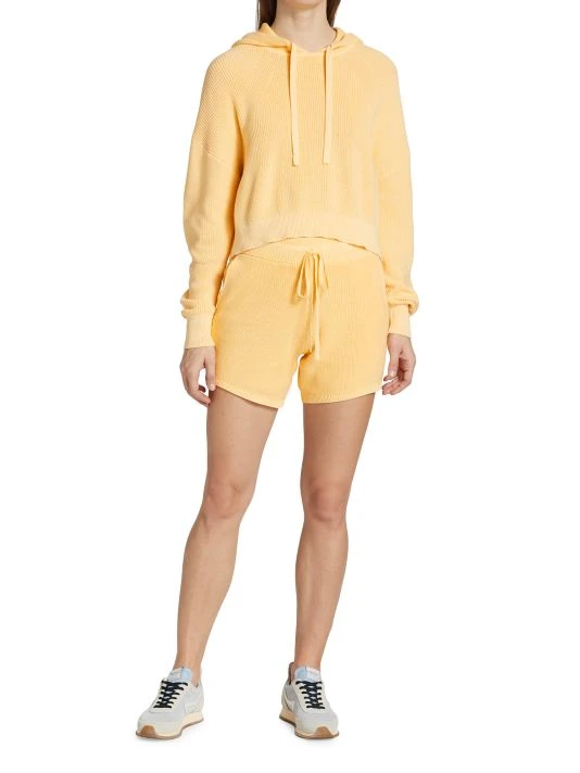 Rag & Bone Demi Ribbed Cotton Shorts 2 Rag & Bone Demi Ribbed Cotton Shorts - Image 2