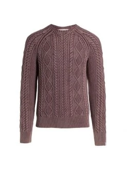 Rag & Bone Aran Knit Dexter Sweater For Men Dark Cran -rag & bone Sales Store unnamed file 2696