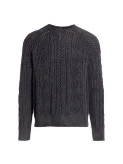 Rag & Bone Aran Knit Dexter Sweater For Men Dark Cran -rag & bone Sales Store unnamed file 2698