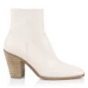 Rag & Bone Axel Square-Toe Leather Ankle Boots