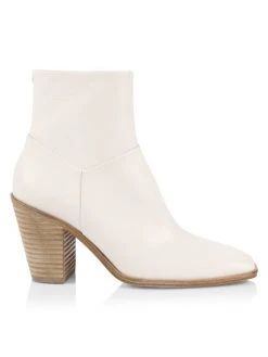 Rag & Bone Axel Square-Toe Leather Ankle Boots