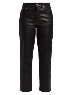 Rag & Bone Leather Slim Fit Pants