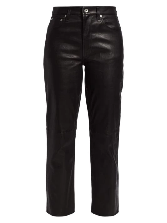 Rag & Bone Leather Slim Fit Pants 1 Rag & Bone Leather Slim Fit Pants