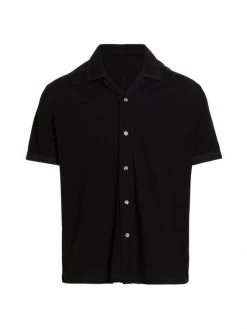 Rag & Bone Avery Knit Shirt For Men Black -rag & bone Sales Store unnamed file 369