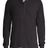 Rag & Bone Basic Henley For Men Dark Grey