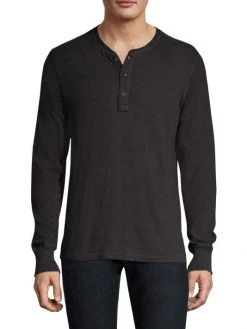 Rag & Bone Basic Henley For Men Dark Grey -rag & bone Sales Store unnamed file 47