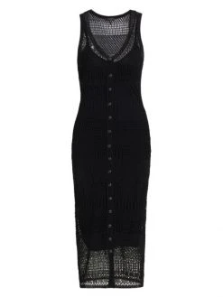 Rag & Bone Mae Vee Crochet Midi Dress Ivory -rag & bone Sales Store unnamed file 474