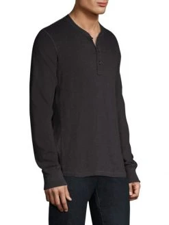 Rag & Bone Basic Henley For Men Dark Grey -rag & bone Sales Store unnamed file 48