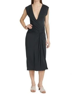 Rag & Bone Christy Drape Midi Dress -rag & bone Sales Store unnamed file 484