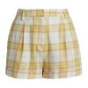 Rag & Bone Ivy Pleated Plaid Shorts