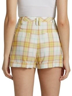 Rag & Bone Ivy Pleated Plaid Shorts -rag & bone Sales Store unnamed file 515