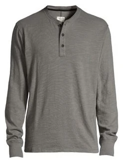 Rag & Bone Basic Henley For Men Dark Grey -rag & bone Sales Store unnamed file 52