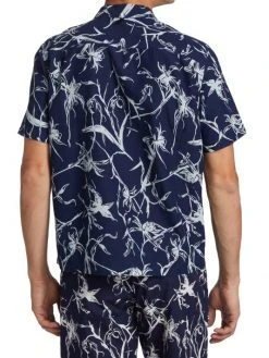 Rag & Bone Avery Print Short-Sleeve Cotton Camp Shirt For Men -rag & bone Sales Store unnamed file 536