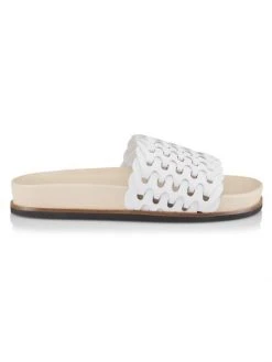 Rag & Bone Bailey Woven Leather Slides White -rag & bone Sales Store unnamed file 589