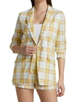 Rag & Bone Margot Single-Breasted Plaid Blazer -rag & bone Sales Store unnamed file 610