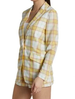 Rag & Bone Margot Single-Breasted Plaid Blazer -rag & bone Sales Store unnamed file 611